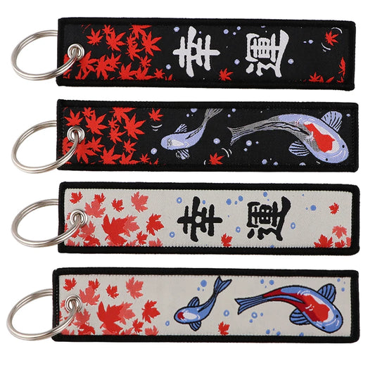 15+ Embroidered Japanese Keychains